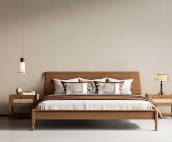 New Chinese Style Double Bed-ID:973876005