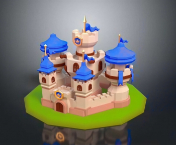 Modern Cartoon House-ID:874263059