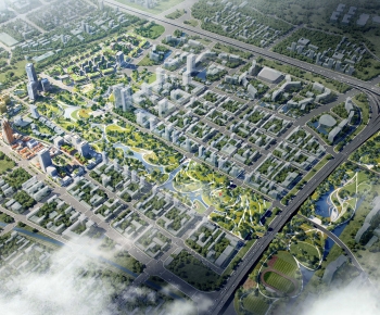 Modern Architectural Bird's-eye View Planning-ID:512769942