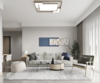 Modern A Living Room-ID:283375985