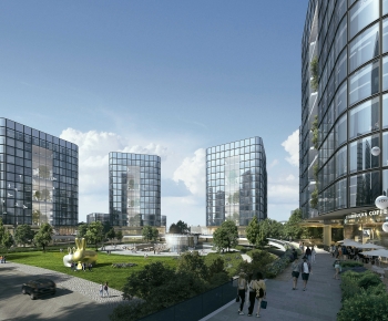 Modern Appearance Of Commercial Building-ID:998458972