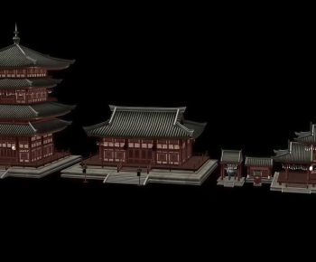 Chinese Style Ancient Architectural Buildings-ID:158747915
