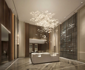 Modern Office Reception Desk-ID:484345914