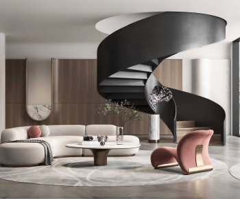 Modern A Living Room-ID:713187939