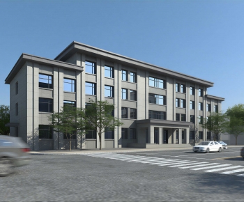 Modern Appearance Of Commercial Building-ID:487133988