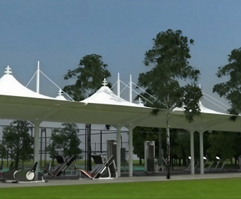 Modern Outdoor Parking Lot-ID:946574937