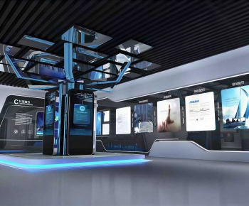 Modern Exhibition Hall-ID:534781937