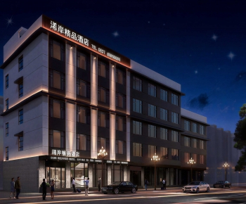 Modern Appearance Of Commercial Building-ID:611000061