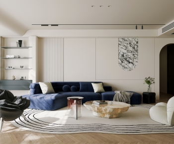 Modern A Living Room-ID:446441261