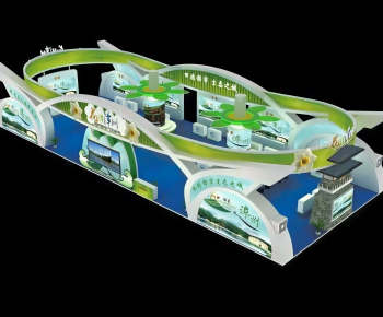 Modern Exhibition Hall-ID:375538116