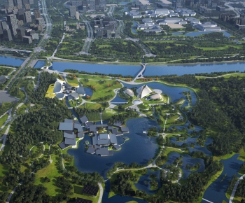 Modern Architectural Bird's-eye View Planning-ID:237793925