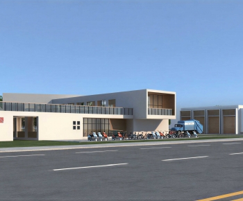 Modern Appearance Of Commercial Building-ID:801035881