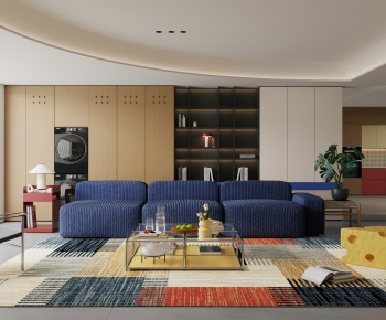 Modern A Living Room-ID:596730787