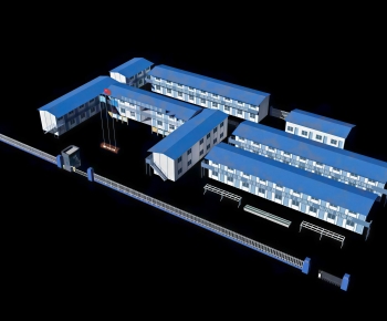 Modern Industrial Building-ID:677125938