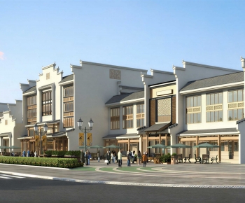 New Chinese Style Commercial Street-ID:564452893