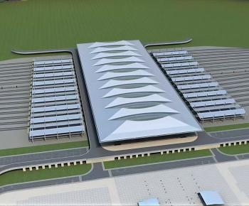 Modern Architectural Bird's-eye View Planning-ID:689729934
