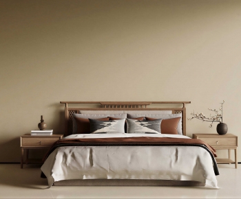 New Chinese Style Double Bed-ID:101840535