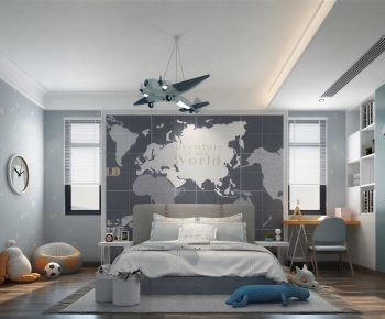 Modern Boy's Room And Son's Room-ID:367176065