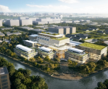 Modern Architectural Bird's-eye View Planning-ID:249264006