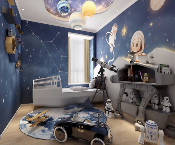 Modern Boy's Room And Son's Room-ID:242324119