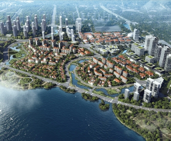 Modern Architectural Bird's-eye View Planning-ID:701113942