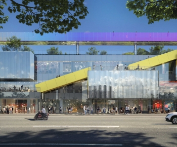 Modern Appearance Of Commercial Building-ID:847985984