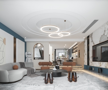 Modern A Living Room-ID:836273915
