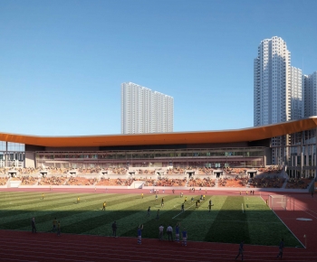 Modern Indoor Stadium-ID:743248947