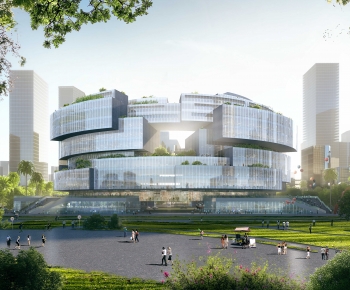 Modern Architecture Of Artistic Style-ID:666027078