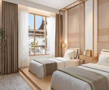 New Chinese Style Bedroom-ID:434823041