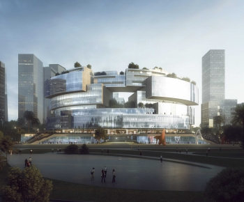 Modern Appearance Of Commercial Building-ID:807975059