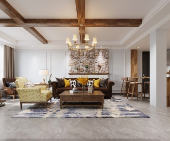 American Style A Living Room-ID:816961051