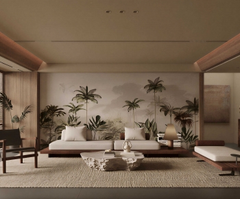 Wabi-sabi Style A Living Room-ID:997926958