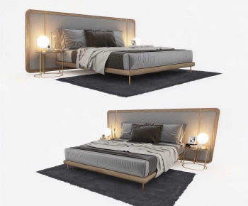 Modern Double Bed-ID:890022049