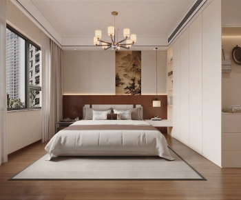 New Chinese Style Bedroom-ID:450289271