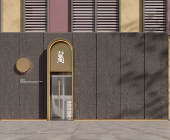 Modern Facade Element-ID:841015104