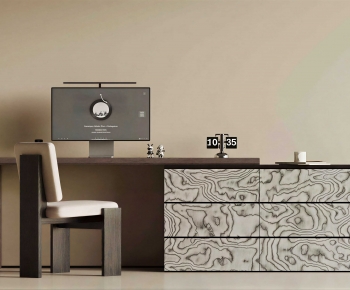 Modern Computer Desk And Chair-ID:629611026