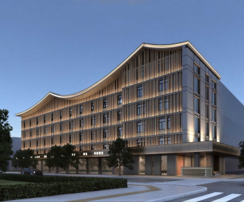 New Chinese Style Appearance Of Commercial Building-ID:584136014