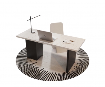 Modern Computer Desk And Chair-ID:713481905