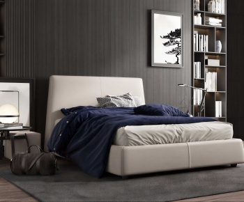 Modern Double Bed-ID:868963964
