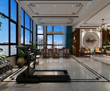 New Chinese Style A Living Room-ID:760299923
