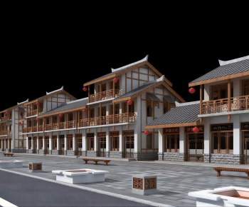 Chinese Style Commercial Street-ID:914414881