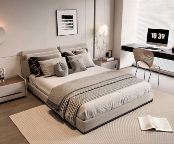 Modern Double Bed-ID:374129069