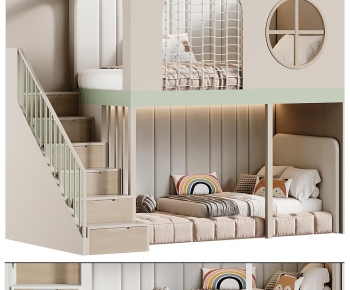 Modern Bunk Bed-ID:704217911