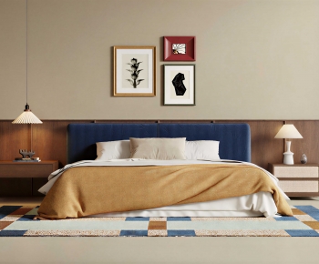 Modern Double Bed-ID:513474946