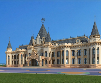 European Style Appearance Of Commercial Building-ID:337131985