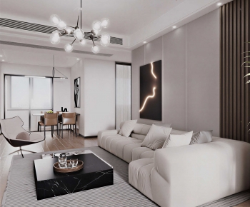 Modern A Living Room-ID:778898002