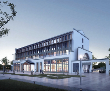 New Chinese Style Appearance Of Commercial Building-ID:801930497
