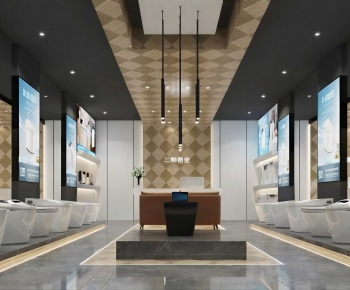 Modern Exhibition Hall-ID:651776081