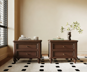 French Style Bedside Cupboard-ID:121789936